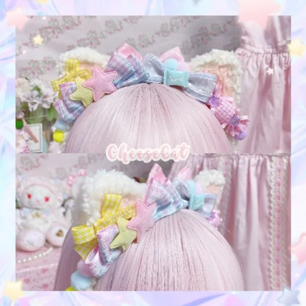 24.35US $ 16% OFF|Origional Cat Ears Sweet Bow Lolita Sweet Mother Hair Accessories KC Hairband|Costume Accessories|   - AliExpress