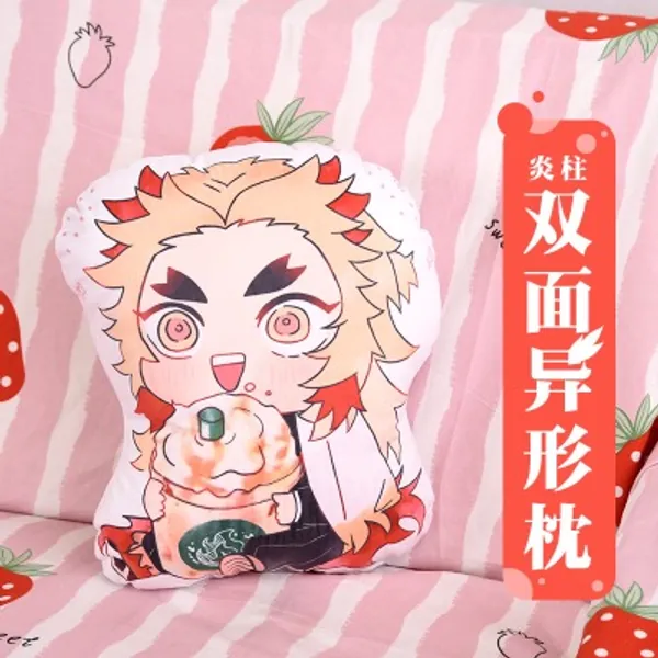 6.49US $ |45cm Japan Cute Anime Demon Slayer: Kimetsu No Yaiba Tanjirou Nezuko Rengoku Kyoujurou Soft Plush Pillow Doll - Movies & Tv - AliExpress