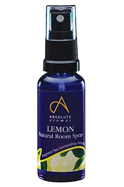 Absolute Aromas Natural Lemon Room Spray with Pure Lemon Essential Oil - A Wonderfully Zesty and Deliciously Fresh aroma - 100% Pure, Natural, Vegan, Undiluted and Cruelty-Free