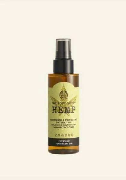 The Body Shop Hemp Nourishing Protect Dry Body Oil Spray New 125ml