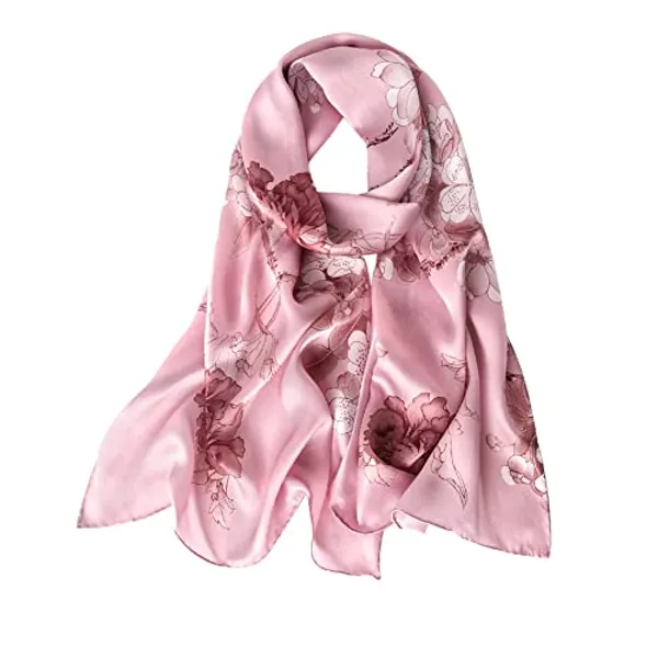 STORY OF SHANGHAI Womens 100% Natural Mulberry Silk Scarf Multi-use Scarves for Ladies