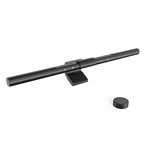 MELIFO Monitor Light Bar with Remote Control, Light Bar with Auto-Dimming,No Screen Glare Monitor Desk Lamp for Work and Office