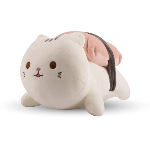 MINISO 14'' Sushi Cat Plush Kawaii Stuffed Animals, Cute Cat Soft Plushies Body Pillow, Kitten Plush Throw Pillow Doll Big Plush Toys Valentine's Day Gift (Salmon Plushies) - 1-salmon