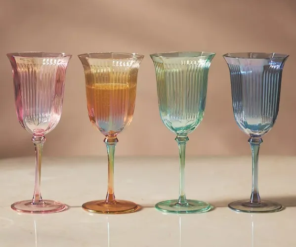 Anthropologie Lydia Glasses - Set of 4