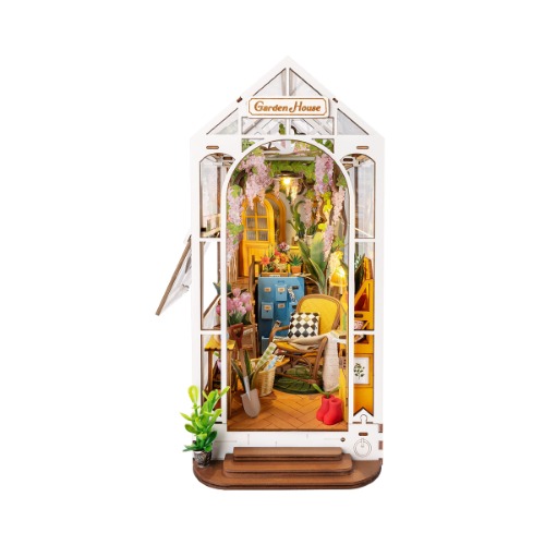 Rolife Holiday Garden House DIY Book Nook Kit