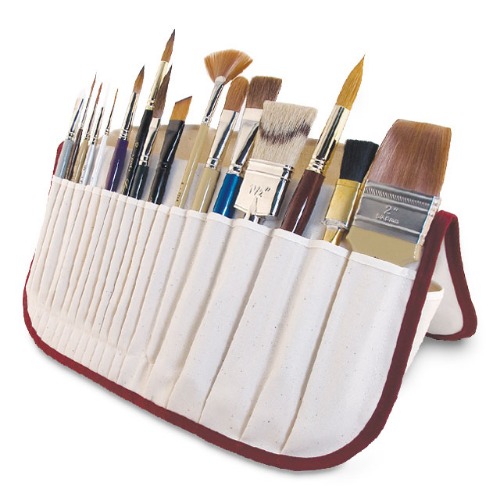 American Journey Canvas Brush Holder
