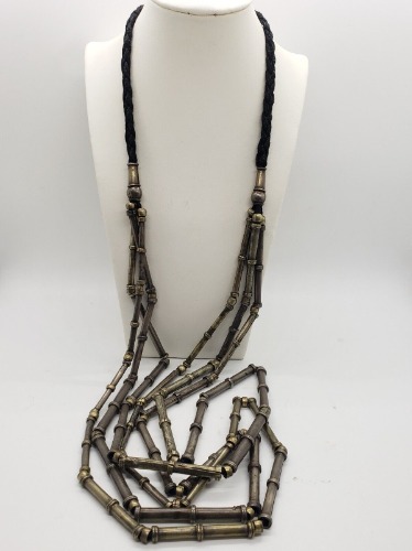 Antique 925 Sterling Silver Yemeni Bedouin Necklace 176 Grams