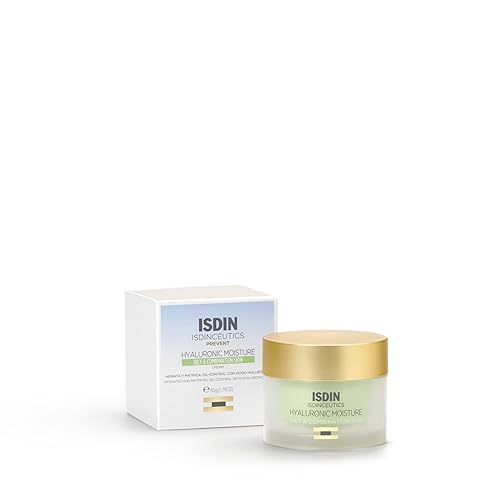 ISDIN ISDINCEUTICS Hyaluronic Moisture Oily and Combination Skin, Crema Facial Hidratante de Textura Ligera con Ácido Hialurónico específica para Piel Grasa y Piel Mixta, 50ml - Hyaluronic Moisture Oily skin, 50g