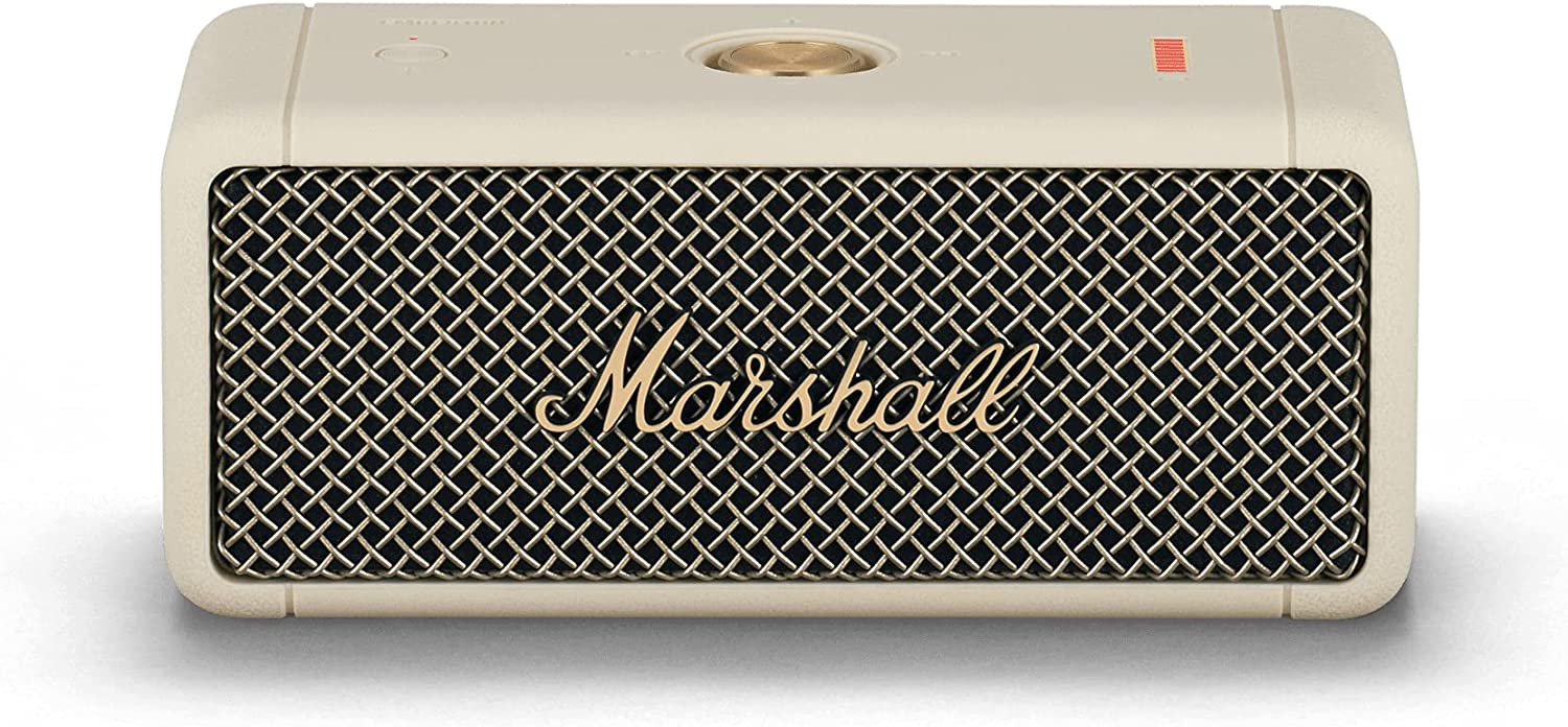 Marshall Emberton Bluetooth Portable Speaker - Cream - Cream Speaker