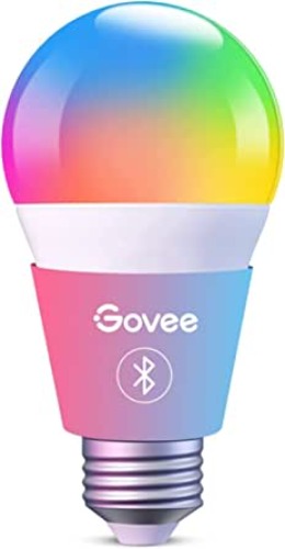 Govee Smart LED Bulbs, Bluetooth Light Bulbs, RGBWW Color Changing Light Bulbs with App Control, A19, E26, Music Sync and 8 Scene Mode for Living Room Bedroom Party, 1 Pack (Not Support WiFi/Alexa) - 1