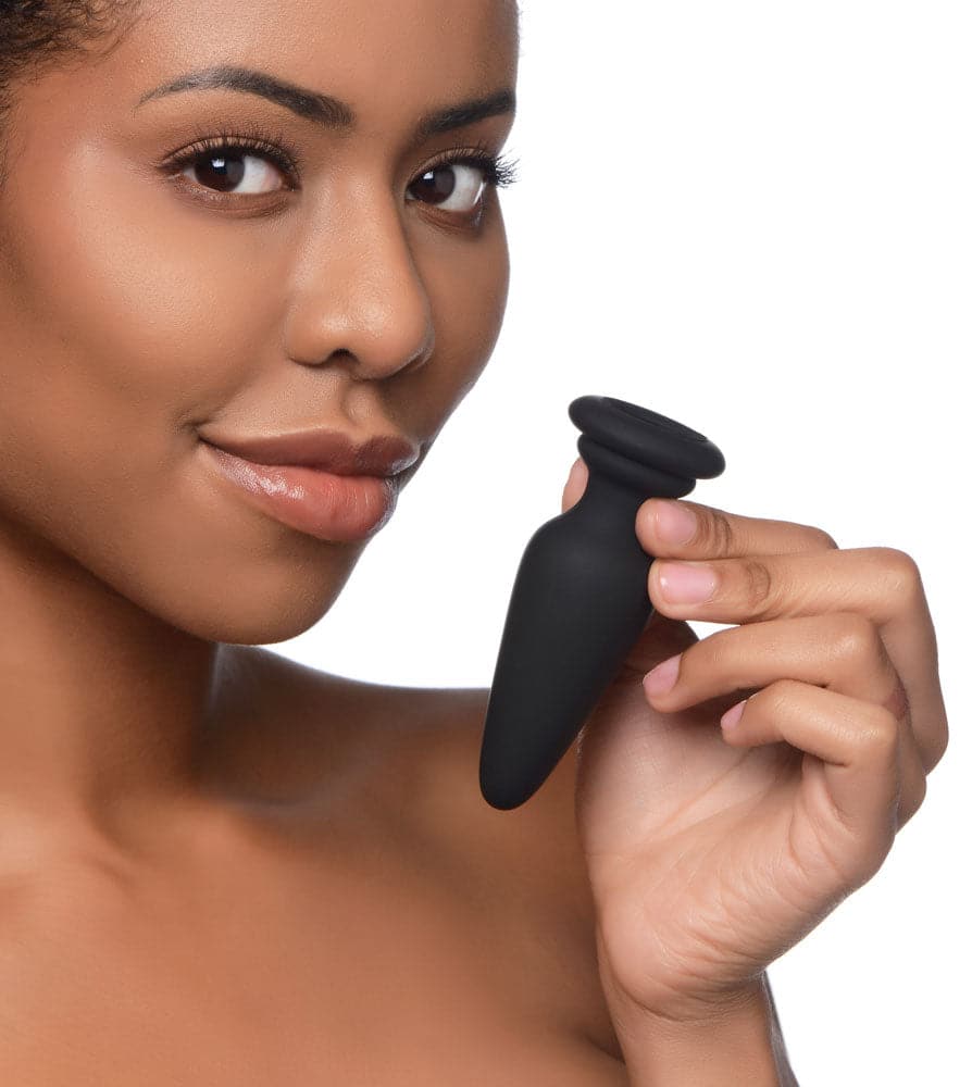 Snap-on Interchangeable Small Silicone Anal Plug  Silicone Anal Plug