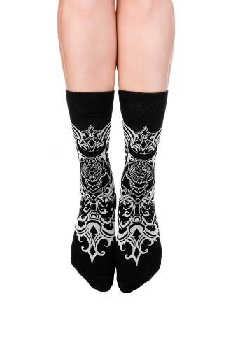 Bat Baroque Jacquard Socks | US 5-7 [EU 35-38]