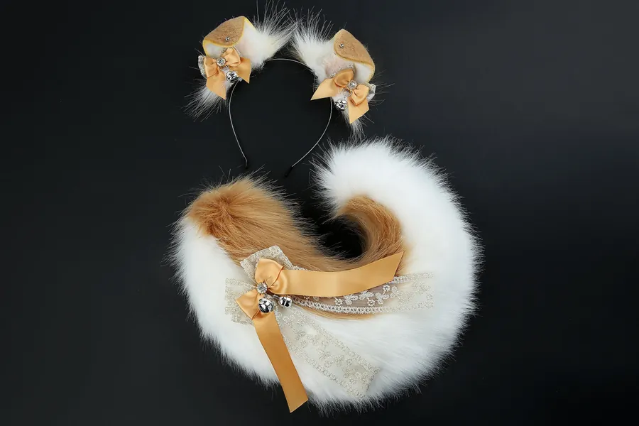 blonde puppy ear and tail set Shepherd dog