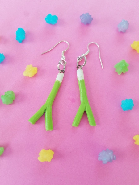 Leek Earrings