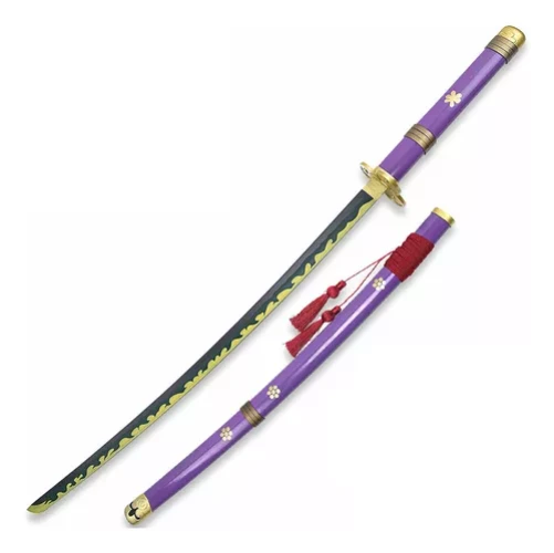 Katana Púrpura Enma Zoro One Piece Espada Acero Ornamental