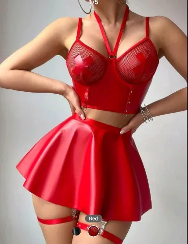 PU red set
