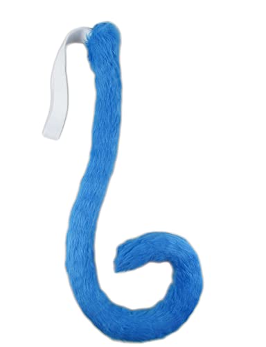 Happylifehere Kitty Cat Tail Animals Monkey Tail Halloween Party Cosplay Costume Kit (Sky blue) - Sky blue