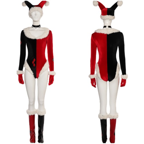 Harley Quinn Women Christmas Outfits Party Carnival Halloween Cosplay Costume | Female / XL