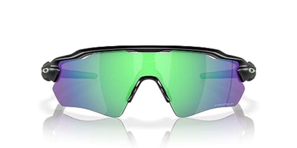 Oakley Men's Oo9208 Radar Ev Path Rectangular Sunglasses - Matte Black/Prizm Jade Polarized - 38 Millimeters