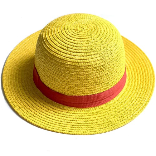 Yofuhope Luffy Straw hat,Cosplay Straw Hat for Costume Party ,Yellow Strawhats with String Sun Hats Animation Hats