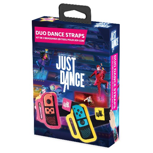 Just Dance 2023 officiel - Dance Staps - Pack de 2 Brassards pour manette JoyCon, Bracelet élastique réglable avec emplacement pour Joy-Cons nintendo Switch