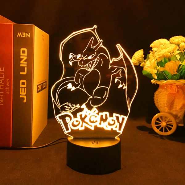 Pokemon LED Light Pokemon Bedroom Light Pokemon Gaming Room Decor - Charizard