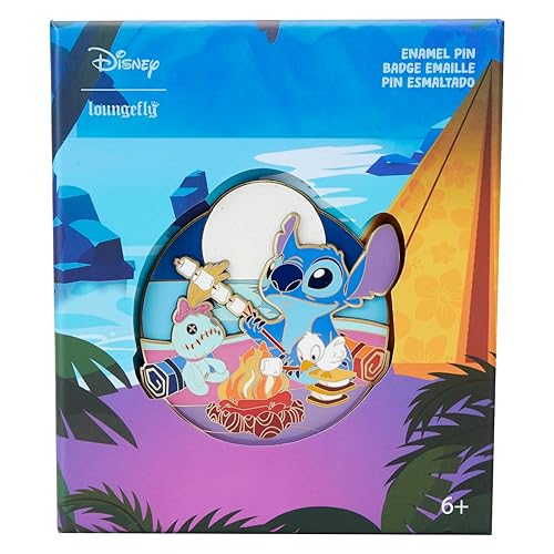 Loungefly Disney Stitch Camping Cuties 3" Collector Box Pin