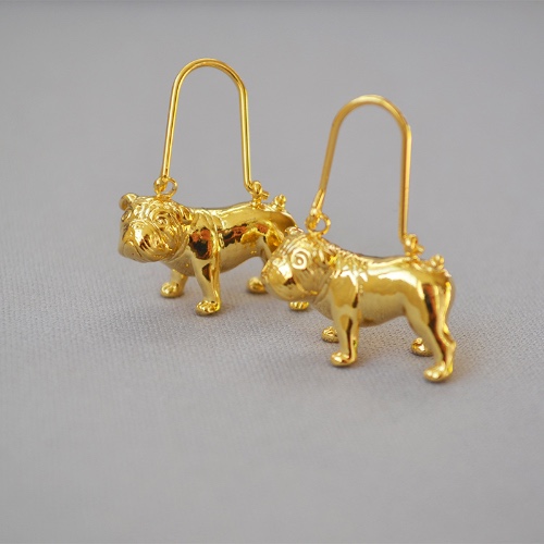 bijoux, boucles d’oreilles bouledogue 🐶