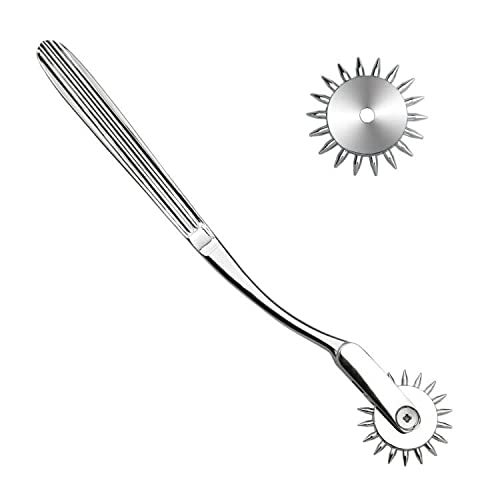 Hotorda Wartenburg Neuro Pinwheel Stainless Steel Diagnostic Instrument Pinwheel Pin Wheel Gear Roller Rolling for Testing Nerve Sensitivity. 1 Round
