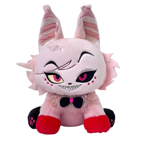 Alastor & Lucifer Meow Combo Pack Hazbin Hotel Plush,Alastor Plush Stuffed Toy,Hazbin Hotel Plush Around The Game for Fans and Children Plushie Doll Toys Gift (D) - D