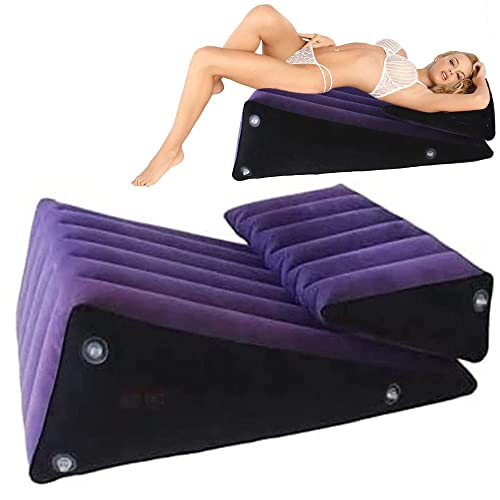 Sex Cushion Set 2Pcs Sex Aid Ramp Inflatable Magic Sofa Combination Triangle Pillow Supportive Wedge Posture Versatile Cushion Toys Body Support Pad for Couples