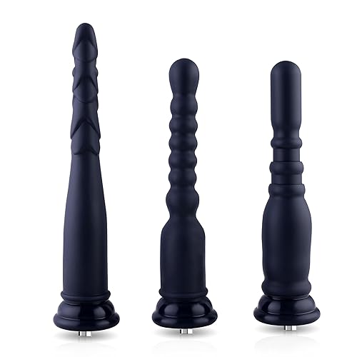 Hismith Silicone Anal Dildo with KlicLok System, 3pcs Anal Initiation Kit for Beginners - S