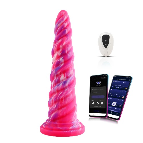 Wildolo Silicone Vibrator, APP/Remote/Key 3 in 1 Control Vibrator with 10 Vibration Modes, Adult Sex Toy - 