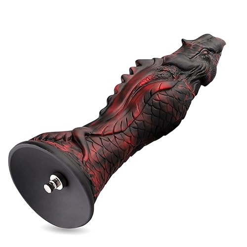 Hismith 10.2” Silicone Dildo, 7.8” Insertable Length with KlicLok System, The Evil Fisher - Fantastic Series - 10.2” Silicone Dildo