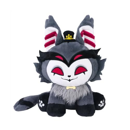 Alastor & Lucifer Meow Combo Pack Hazbin Hotel Plush,Alastor Plush Stuffed Toy,Hazbin Hotel Plush Around The Game for Fans and Children Plushie Doll Toys Gift (B) - B