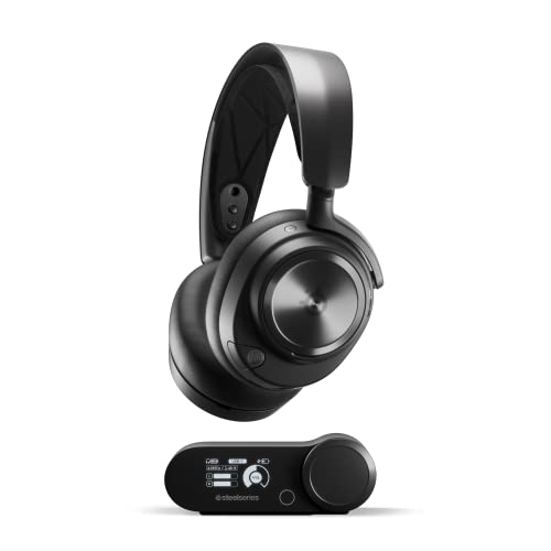 SteelSeries Arctis Nova Pro Wireless Xbox Multi-System Gaming Headset - Premium Hi-Fi Drivers - Active Noise Cancellation Infinity Power System - Stealth Mic - Xbox, PC, PS5, PS4, Switch, Mobile - Nova Pro Xbox