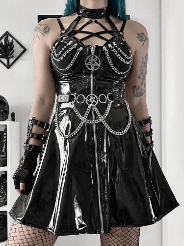 Latex Summoner Harness Dress - S