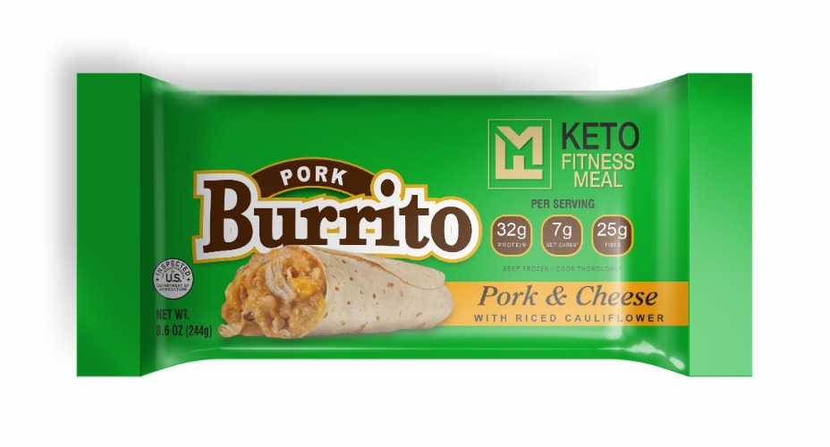 Keto Diet Burrito 12 Pack - Pork- ($6.58/Meal)