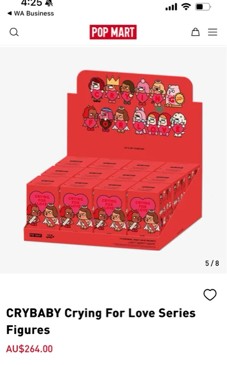 Pop mart toy Box ( Crybaby) for my collection 