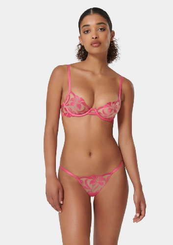 Leonora BH Fuchsia Rosa/Transparent | Rosa / 85E