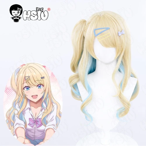 Runa Shirakawa-peluca sintética de fibra Wi, Cosplay, Anime, Our Dating Story, The Experient You and hsihsiu 」, color mezclado, long hai - AliExpress 