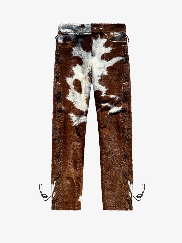 Rawhide Lace-Up Pants Tan/White | 28