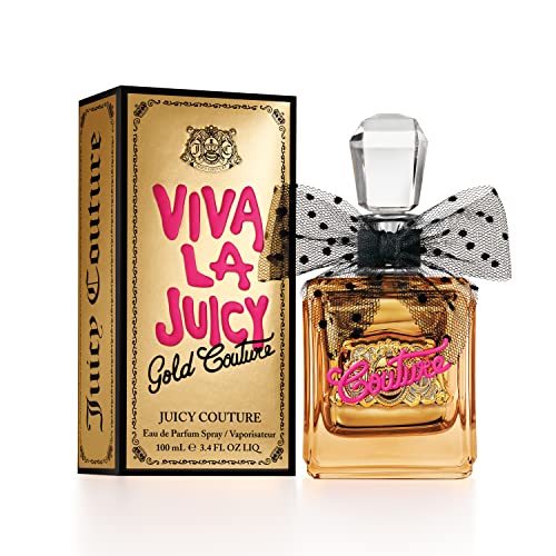 Juicy Couture Viva La Juicy Gold Couture Eau de Parfum (100 ml) Fruity & Warm Scent, Luxury Fragrance for Women - 100 ml (Pack of 1)