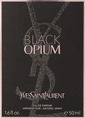 Black Opium by Yves Saint Laurent Eau De Parfum For Women 50ml - Bergamot, Orange, Lemon, Lavender, Rosemary, Fresh, Rose - 50 ml (Pack of 1)