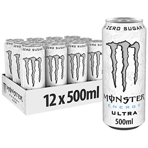 48 x Monster Energy Drink ULTRA WHITE Cans (48 x0,5L) Sugar Free