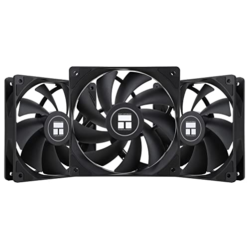 Thermalright TL-C12C CPU Fan 120mm Case Cooler Fan, 4pin PWM Silent Computer Fan With S-FDB Bearing Included, up to 1550RPM cooling fan（3 quantities） - TL-C12C X3