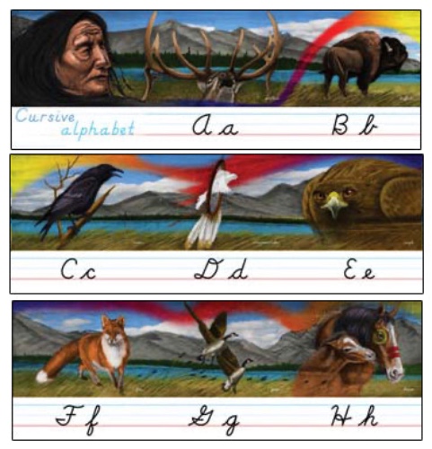 Large Cursive Alphabet Line | Default Title