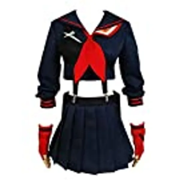 Ya-cos Halloween Girl's Battlesuit Ryuko Matoi Dress Outfit Cosplay Costume
