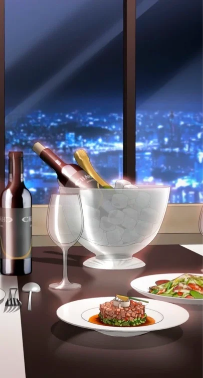 DINNER AT A RESTAURANT