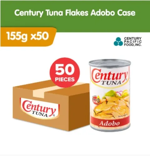 Century Tuna Flakes Adobo 155g Pack of 50
